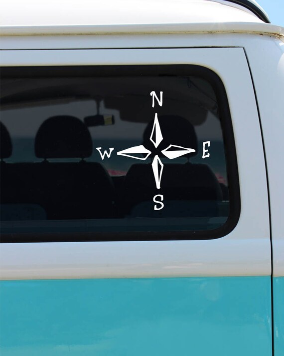 Compass Vinyl Decal Compass Compass Decal Car Decal