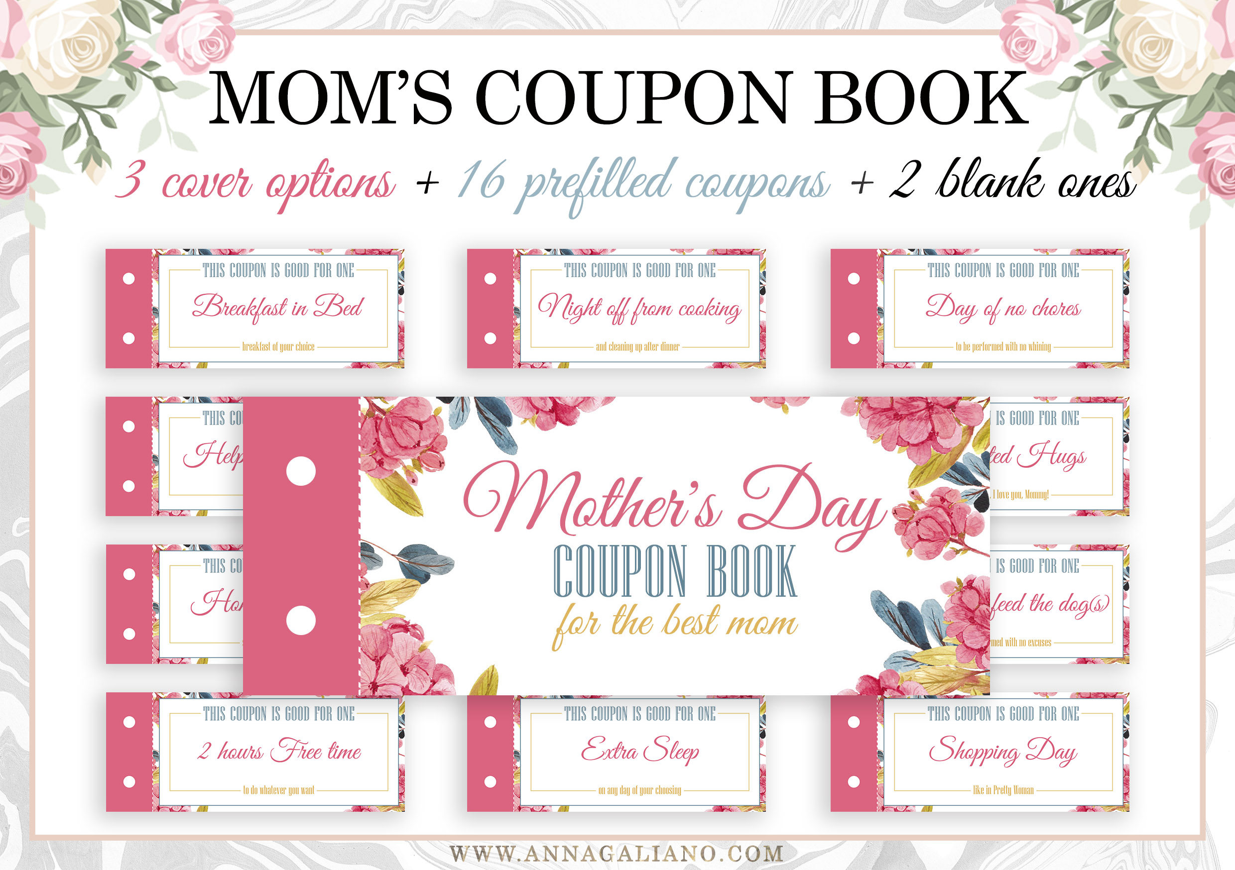 Mother's Day Gift Mother's Day Coupon Book Mom's