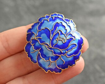 Cloisonne flower pendant bead