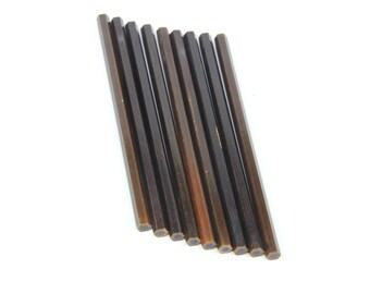 Vintage French polygrade Pencils, set of 10 Conté of Paris crayon, blue and red coloured lead pencils