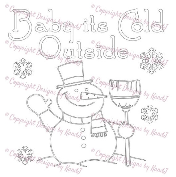 Download Baby Its Cold Outside Snowman SVG Christmas SVG File Digital