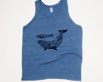 Me and Papa Whale Tshirt or Tank Top, Father's Day, Whale Shirt, Gift for Dad, Ocean Lover, Whale Gift