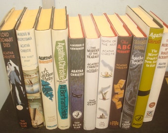 Set of 11 Facsimile Reprints of Agatha Christie Books