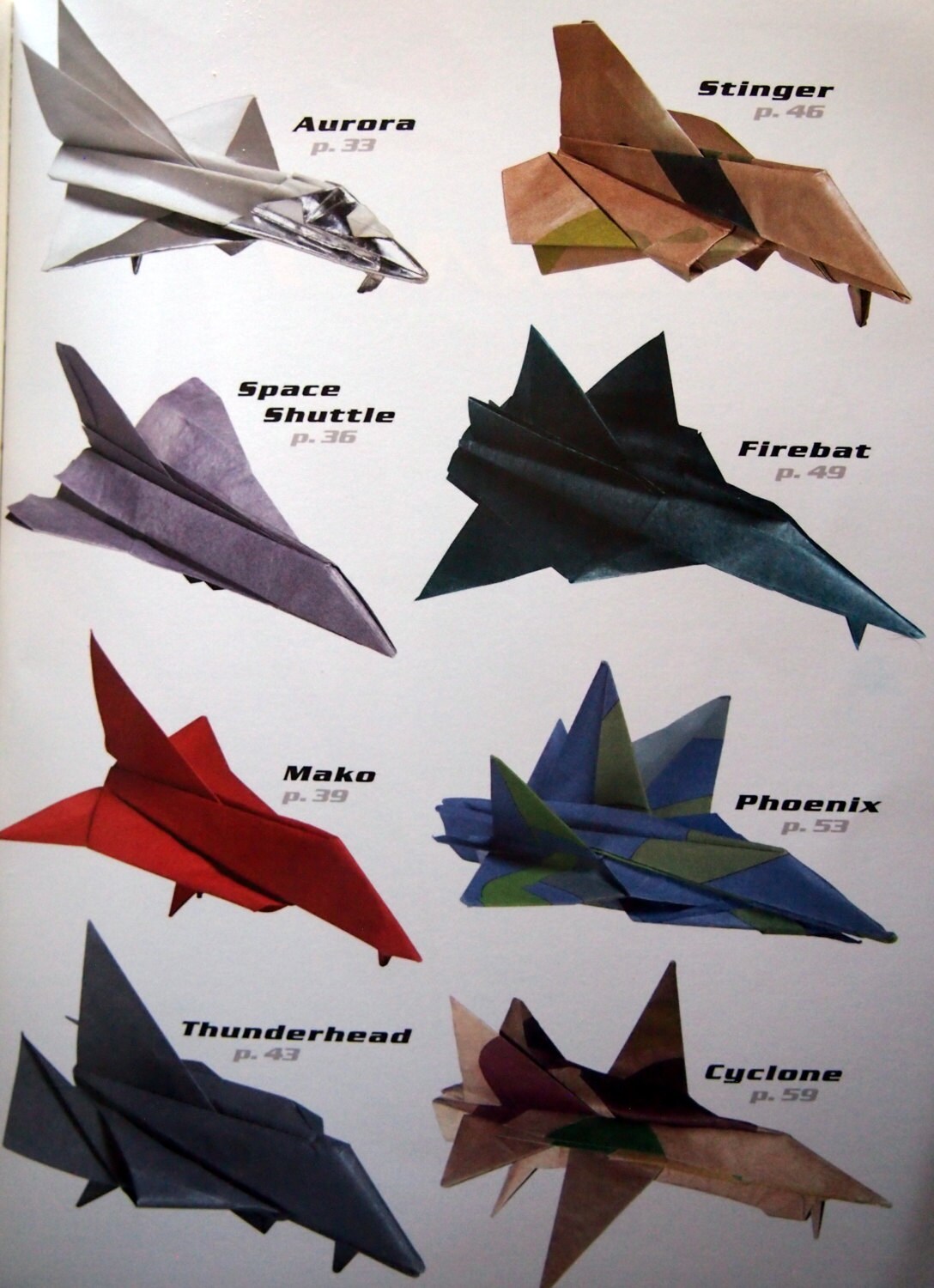 Origami Aircraft By Jayson Merrill Origami Pattern Booklet 2004 From ...