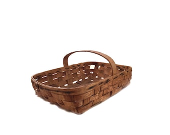 Splint Oak Gathering Basket Garden Trug Farmhouse Decor Country Home