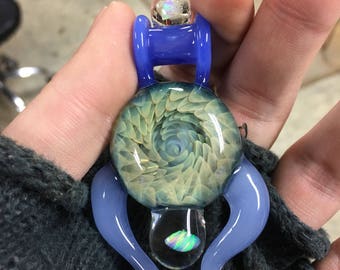 Implosion Medallion Horn Pendant