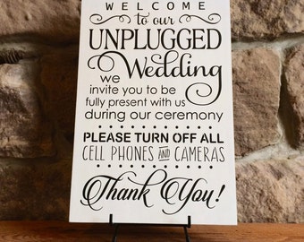 Free Free 327 Welcome To Our Unplugged Wedding Svg SVG PNG EPS DXF File