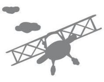 Airplane Clouds SVG Cut File Design - svg design for cutting - baby boy svg - airplane svg