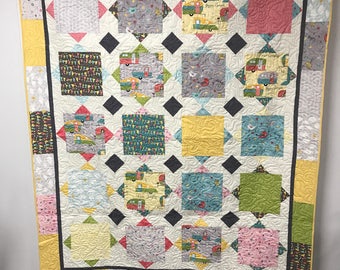 Full size quilt, modern quilt
