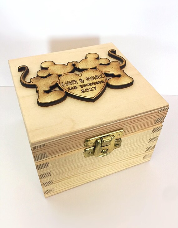 Disney themed wedding ring/keepsake box