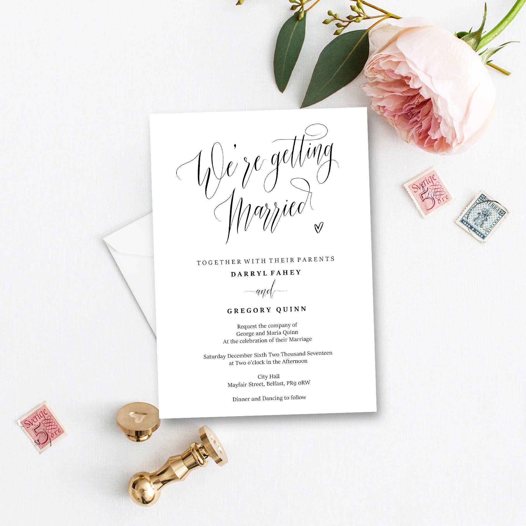 we re getting married editable wedding invitation pdf pdf wedding invitations