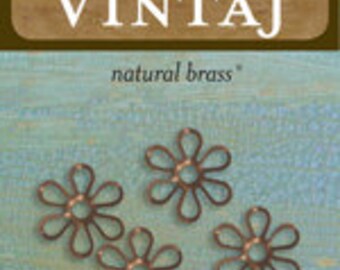 Vintaj 13.5mm Fairy Petals (4 pcs/pkg)
