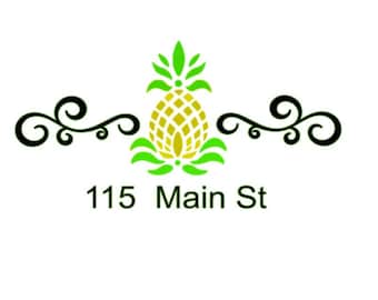Mailbox Decal, mailbox SVG, Pineapple Mailbox Decal Studio Compatible, Jpeg Files