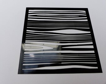 stencil flexible wood 15 cm square