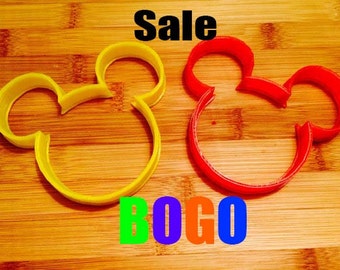 Mickey Mouse Cookie Cutter and Fondant,Disney Cookie Cutter,Select Size,Party Supply,Birthday Party,Children Party