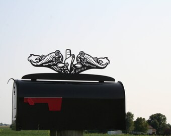 US Navy Submarine Dolphins Mailbox Topper, Sub Dolphins, SS Pin, Submarine Service Pin, Bubblehead, Submarine Mailbox, US Navy Mailbox
