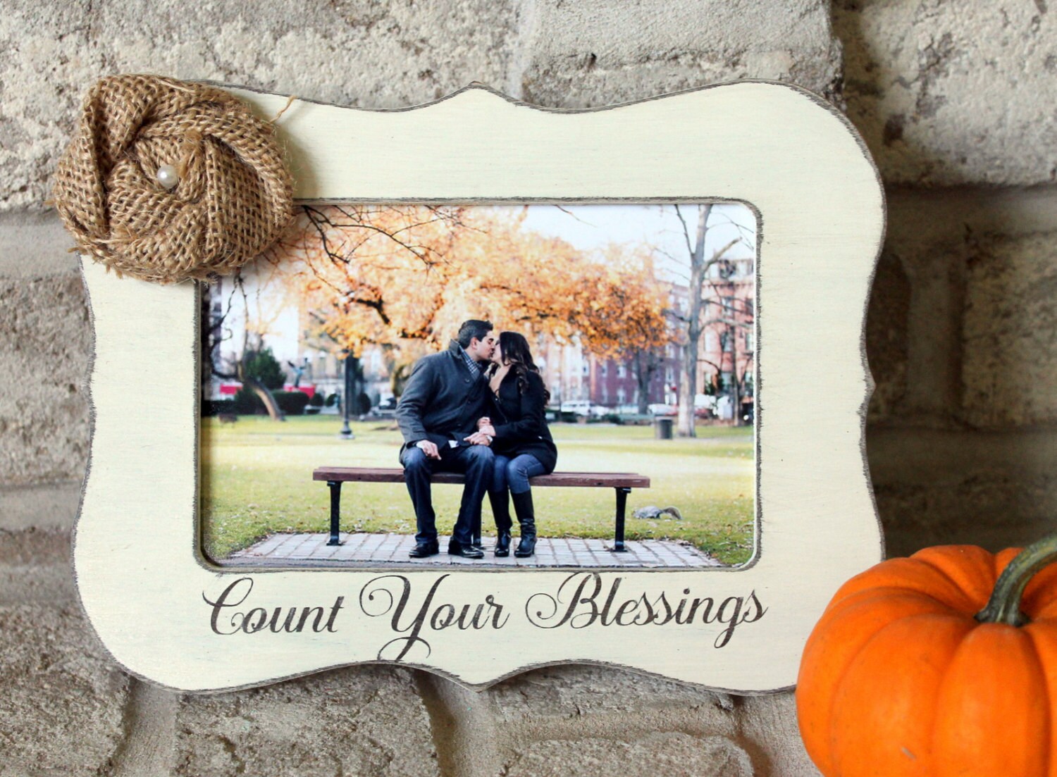 Count Your Blessings Frame Thanksgiving Decor Thankful Decor