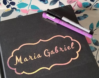 Personalized sketchbook journal diary travel journal