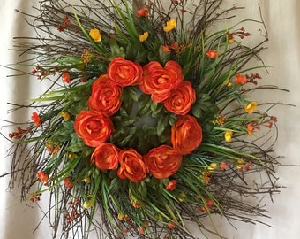 Spring Door Wreaths - Front Door Wreaths - Spring Front Door Wreath - Spring Wreaths For Front Door - Summer Wreaths - Spring Door Wreaths