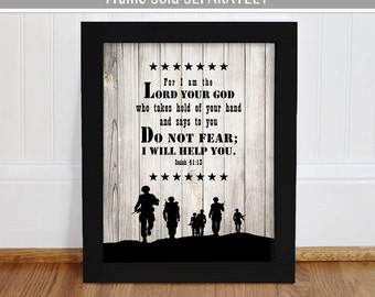 INSTANT DOWNLOAD Soldier Scripture Art. Inspirational Bible