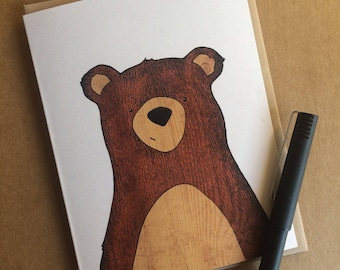 Woodland Bear Greeting Card
