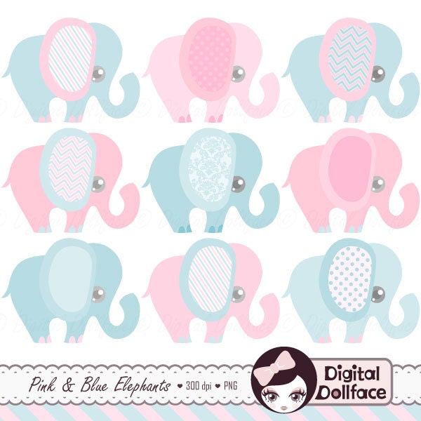 Download Gender Neutral Baby Clipart Elephant Baby Shower / Gender