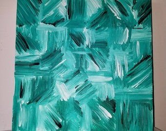 Green contemporary painting