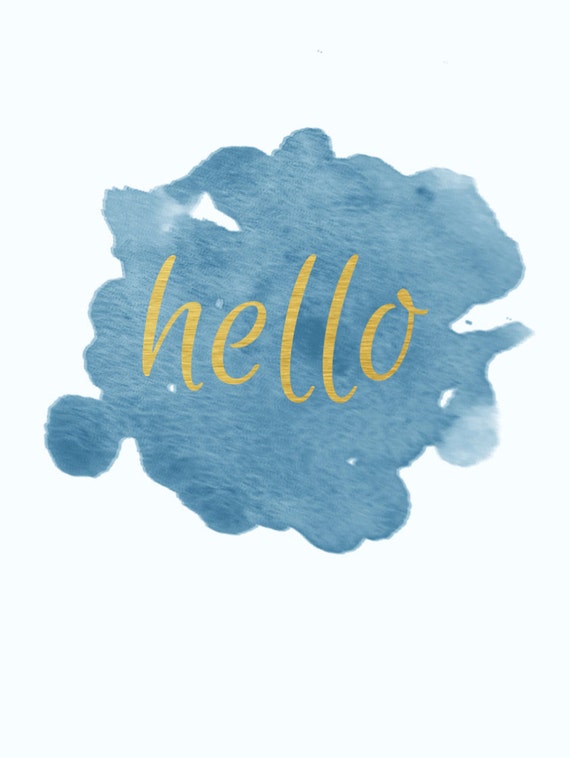 hello adele gold teal watercolor abstract iphone 6