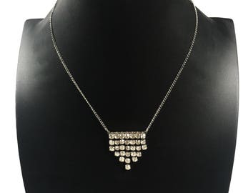 1960s rhinestone necklace // vintage necklace // vintage