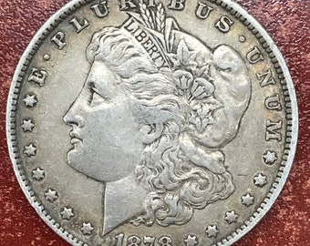 1878 7TF Morgan Silver Dollar -M308-