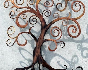 Tree of Life Curly Tree Wall Decor Wall Art