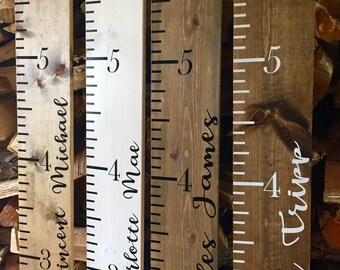 Growth Chart Ruler / Measuring Stick / Birthdays / Height Tracker / Kids/ Children Height Ruler / Personalized / Memories / Keepsake / Gift