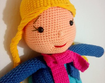 Blonde Amigurumi Baby Girl