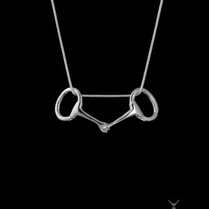 Snaffle Pendant, Snaffle Bit Necklace, Snaffle Necklace, Pony Necklace, Pony Jewelry, Horse Jewelry, Equestrian Jewelry, Horse Necklace