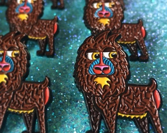 Mandrill Charity Enamel Pin PROCEEDS DONATED