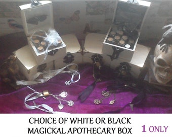 Hedge Witch Apothecary Herbs And More Boxed Set. Black OR White. Pagan, Wicca, Witchcraft