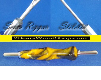Sewing Seam Ripper Sewing Stiletto Quilter Seamstress Sewing Fathers Day Sewing Quilter Gift For Mom TwoBearsWoodshop