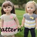PDF Pattern - Crochet Ripples & Ridges Outfit for 18" Dolls, Dress, Top, and Headband Pattern, American Girl, 18" Doll Clothes