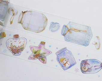 Crystal Bottle/ Drifting Bottle Washi Tape/Deco Masking Tape/Planner Sticker/ Deco tape TZ2622