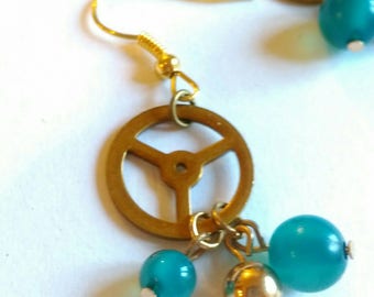Like clockwork steampunk earrings