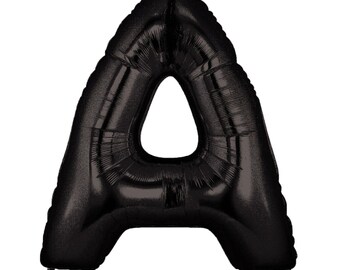40" High Quality Black Letter Foil Balloons