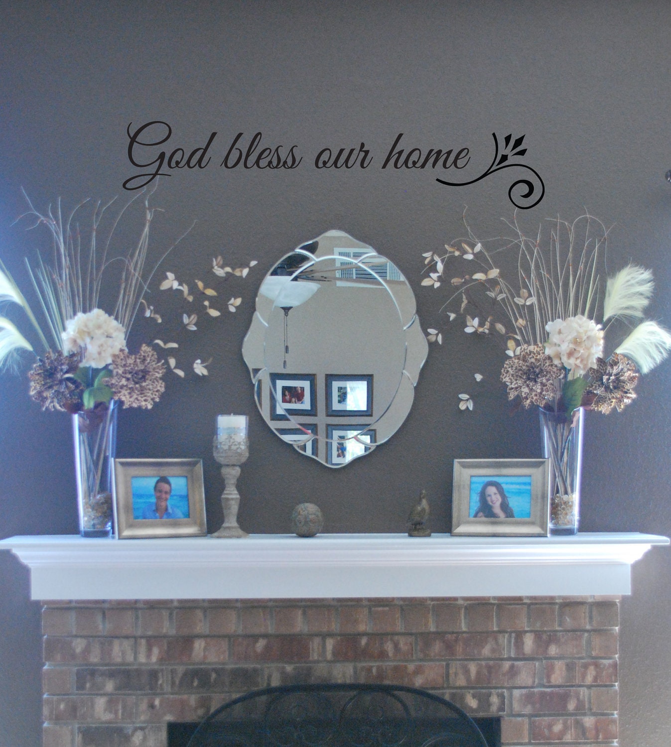 Autocollant Mural Vinyl "I Was Glad House Of The LORD" - 20x72 Pouces - Décoration église Ou Maison