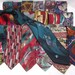 New Men's Lot of 3 Brand New Silk & Other Fabrics Vintage Name Brand Bold Color and Patterns Art Deco Neckties Ties from Tulu's "Tie Club"