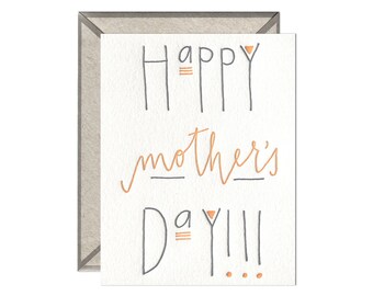 Happy Mother's Day letterpress card
