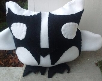Black Metal themed Plush Owl