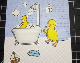 New Baby/New arrival/Baby's Birth card/BOY