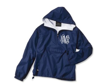 Monogrammed Pullover Rain Jacket