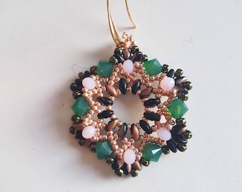 Hexagonal-shaped earrings KIT