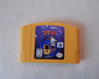 Nintendo 64 Game Pack Earthworm Jim 3D Cartridge