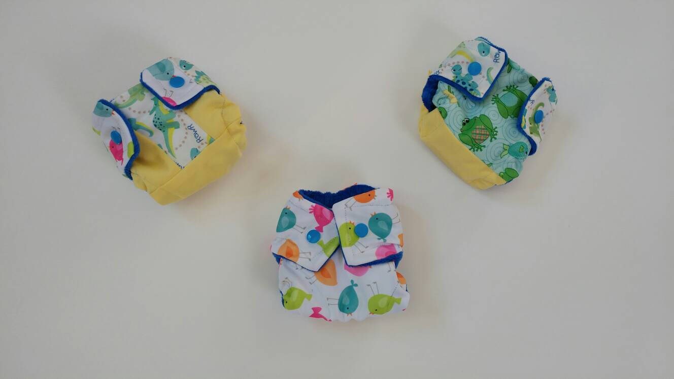 Doll diapers baby alive set of three cloth diapers baby